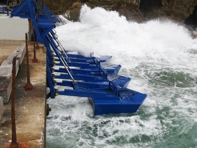 Eco Wave Power deployment in Gibraltar.