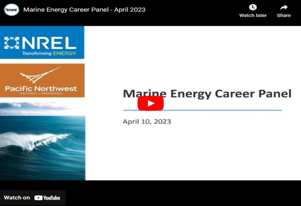 Marine Energy Career Panel
