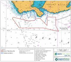 Map of Planned Brims Tidal Array