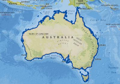 Australia Country Outline