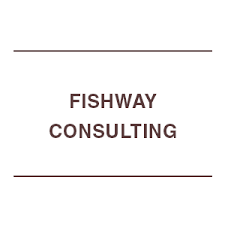 Fishway Consulting with one stripe below and above