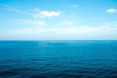 Blue Ocean with Sky